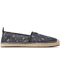 Jimmy Choo - Egon Monogram-pattern Leather Espadrilles - Lyst