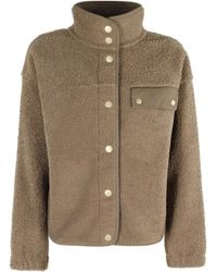 Barbour - Fleece Button-Fastening Jacket - Lyst