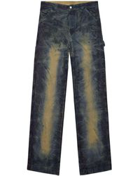 DIESEL - P-livery Mid-rise Wide-leg Jeans - Lyst
