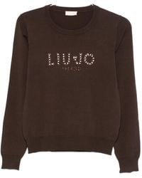 Liu Jo - Logo-embellished Jumper - Lyst