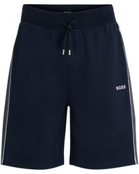 BOSS - Shorts sportivi con ricamo - Lyst