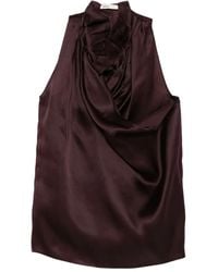 KHAITE - Meegan Draped Top - Lyst