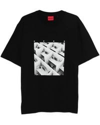 HUGO - Graphic Print T-Shirt - Lyst