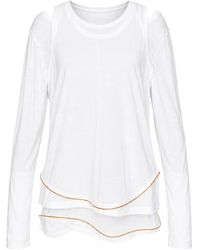Undercover - Layered-Design Zip-Detail T-Shirt - Lyst