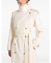 Manière De Voir - Esther Trench Coat With Double Belt - Lyst