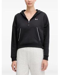 Under Armour - Rival Half-Zip Logo Hoodie - Lyst