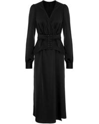 Murmur - Fold Midi Dress - Lyst