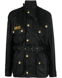 Barbour - International Belted Military Jacket - Lyst