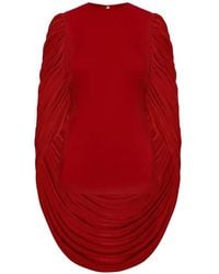 SEEN USERS - Angel Gedrapeerde Blouse - Lyst