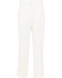 TOTEME - Straight-Leg Cropped Trousers - Lyst
