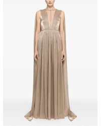 Nissa - Crystal-Embellished Chiffon Maxi Dress - Lyst