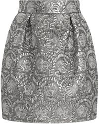 Dolce & Gabbana - Jupe Mi-Longue À Effet En Brocart - Lyst