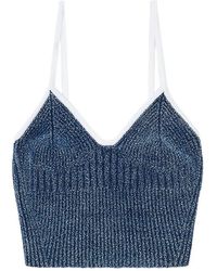DIESEL - M-Estere Bouclé-Knit Top - Lyst