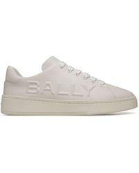 Bally - Leren Sneakers Met Logo-reliëf - Lyst