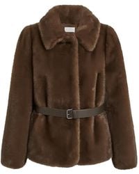 P.A.R.O.S.H. - Veste Texturée À Taille Ceinturée - Lyst