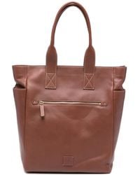 Eleventy - Zip-Fastening Leather Tote Bag - Lyst