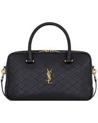 Saint Laurent - Lyia Quilted Leather Duffle Bag - Lyst