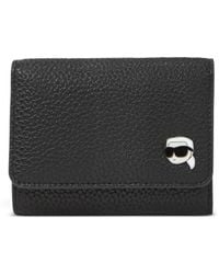 KARL LAGERFELD - Ikon Pebble Tri-Fold Wallet - Lyst