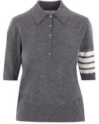 Thom Browne - Shirt Collar Polo - Lyst