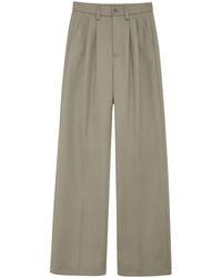 Anine Bing - Pleated Wide-Leg Trousers - Lyst