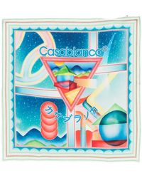 CASABLANCA - Foulard À Imprimé Géométrique - Lyst