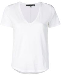 Veronica Beard - T-Shirt mit V-Ausschnitt - Lyst