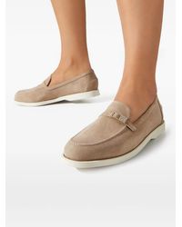 Le Silla - Tower Crystal-Embellished Strap Loafers - Lyst