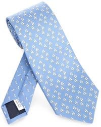 Ferragamo - Sailboat-Print Tie - Lyst