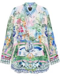 CAMILLA - Camicia Con Stampa E Colletto A Punta - Lyst