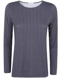 Whyci - Geometric-Print Long-Sleeve T-Shirt - Lyst