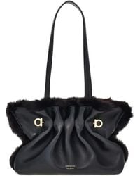 Ferragamo - Mini Soft Shoulder Bag - Lyst