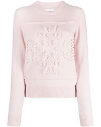 Barrie - Logo-Embroidered Cashmere Jumper - Lyst