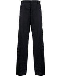 Lanvin - Twisted Cotton Chino Trousers - Lyst