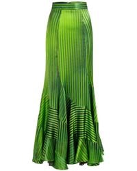 Silvia Tcherassi - Florina Striped Ruffled Skirt - Lyst
