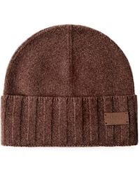 Hackett - Ribbed-Knit Beanie Hat - Lyst