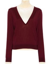 Tory Burch - Double-layer Mock-neck Jumper - Lyst