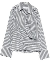 IRO - Lace Striped Cotton Shirt - Lyst