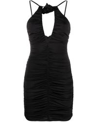 Noire Swimwear - Floral-Appliqué Ruched Minidress - Lyst