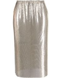 Sportmax - Elasticated-waist Sequin Midi Skirt - Lyst