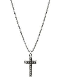 John Hardy - Nailhead Cross Necklace - Lyst
