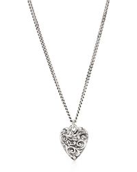 Emanuele Bicocchi - Arabesque Heart Pendant Necklace - Lyst