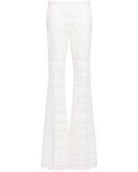 Ermanno Scervino - Crochet Flared Trousers - Lyst