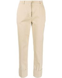 Antonelli - Cropped Cotton-blend Trousers - Lyst