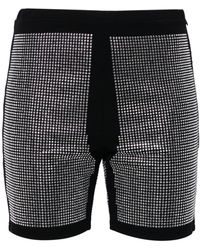 Pushbutton - Shorts con apliques de strass - Lyst