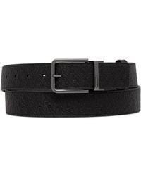 ARMANI EXCHANGE - Ceinture Réversible À Logo Embossé - Lyst