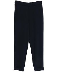 P.A.R.O.S.H. - Cady Cuffed Trousers - Lyst