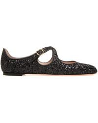 Bally - Rina Glitter-Embellished Ballerina Shoes - Lyst