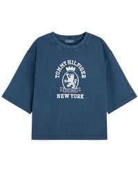 Tommy Hilfiger - Logo-Embroidered Oversized T-Shirt - Lyst
