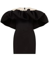 David Koma - Ruffled Panelled Mini Dress - Lyst