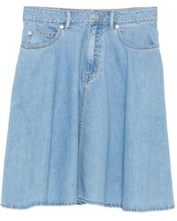 SPORT b. by agnès b. - A-Line Denim Skirt - Lyst